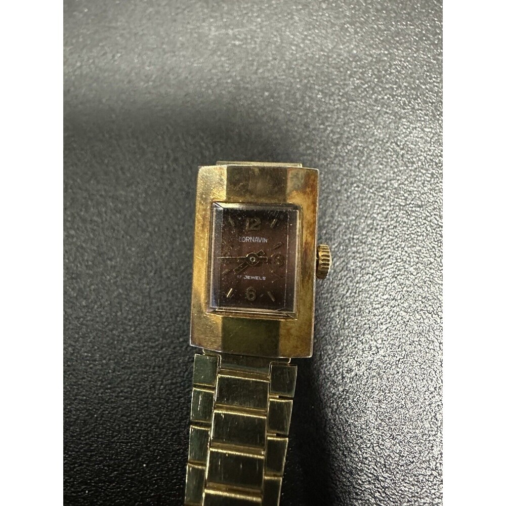 Cornavin Vintage Women Watch 17 Jewels Time Stainless Steel Time Piece Antique - Picture 2 of 11